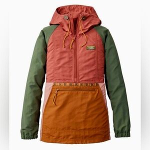 LL Bean Blocked Anorak Jacket